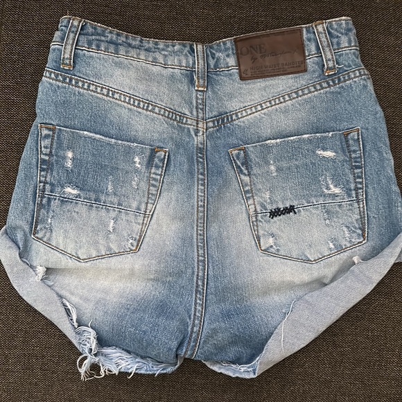 One Teaspoon High Waist Bandits Surf Cowboy Short - Picture 11 of 12